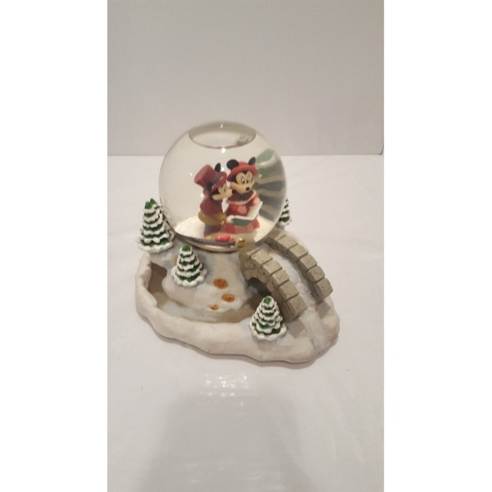 Minnie and Mickey Snow Globe‎ Christmas, Music works, Broken Lamp Post HEAVY